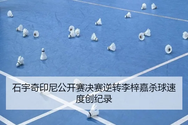 石宇奇印尼公开赛决赛逆转李梓嘉杀球速度创纪录